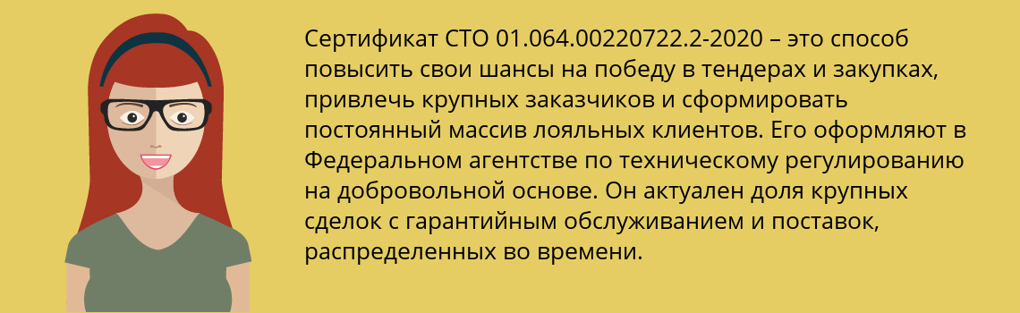Получить сертификат СТО 01.064.00220722.2-2020 в Елабуга